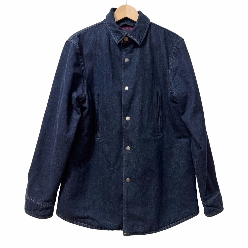 Slate & Stone Mens Denim Button Down Shirt Jacket Size S Navy Country Barn Coat